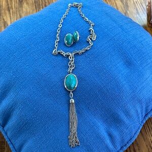 Silver and Turquoise Jewelry Set